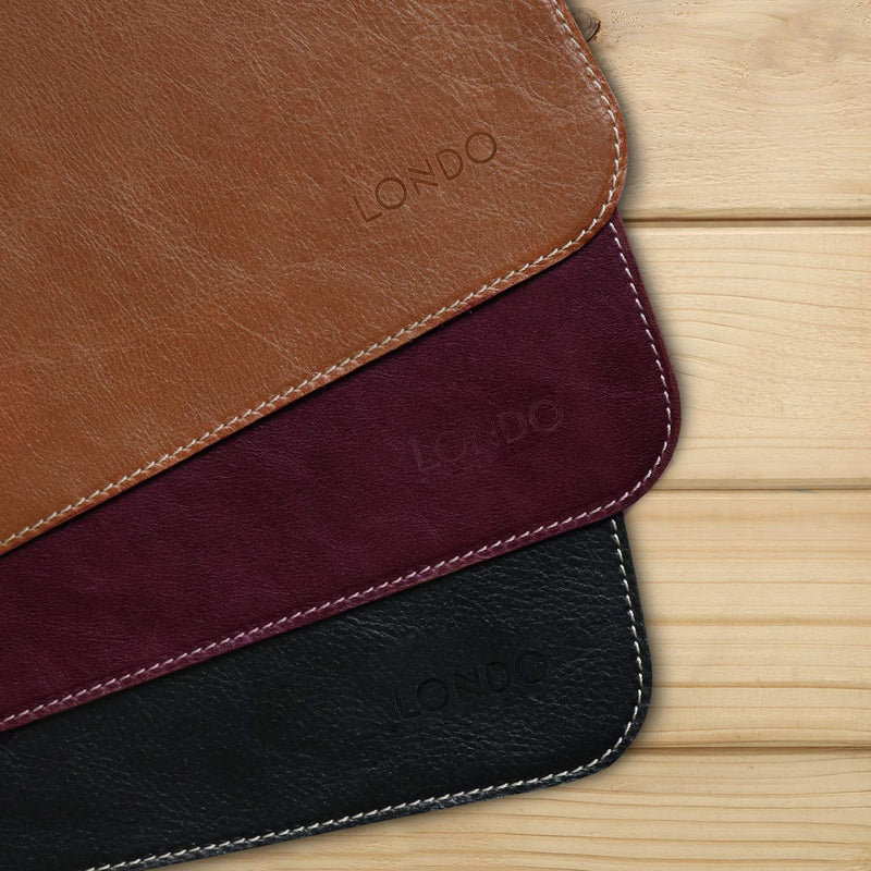  [AUSTRALIA] - Londo Leather Extended Mouse Pad (Genuine Leather) (Black) (OTTO270) Genuine Leather Black