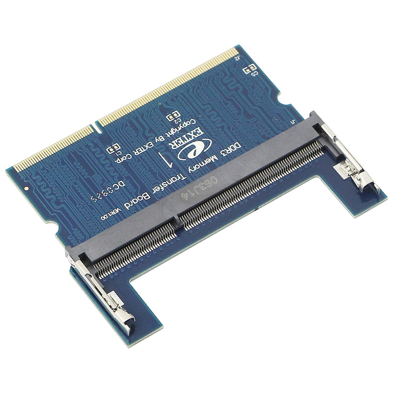  [AUSTRALIA] - Laptop DDR3 SO-DIMM to Desktop DIMM Memory RAM Adapter,Gelrhonr Desktop PC Memory Cards Converter,1.5v（Reverse） Blue