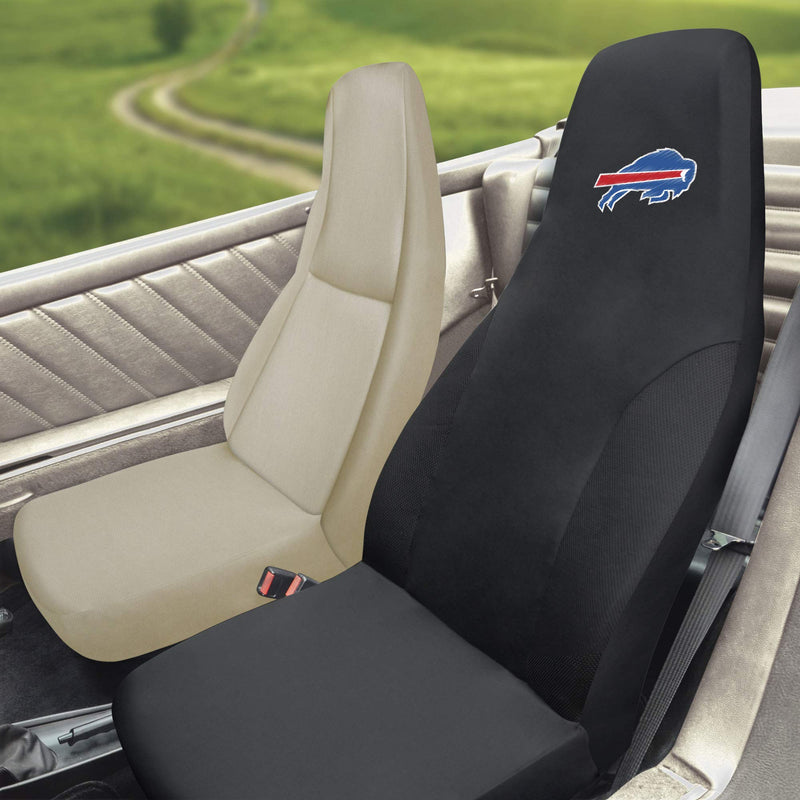  [AUSTRALIA] - FANMATS 21498 NFL - Buffalo Bills Black 20"x48" Embroidered Seat Cover