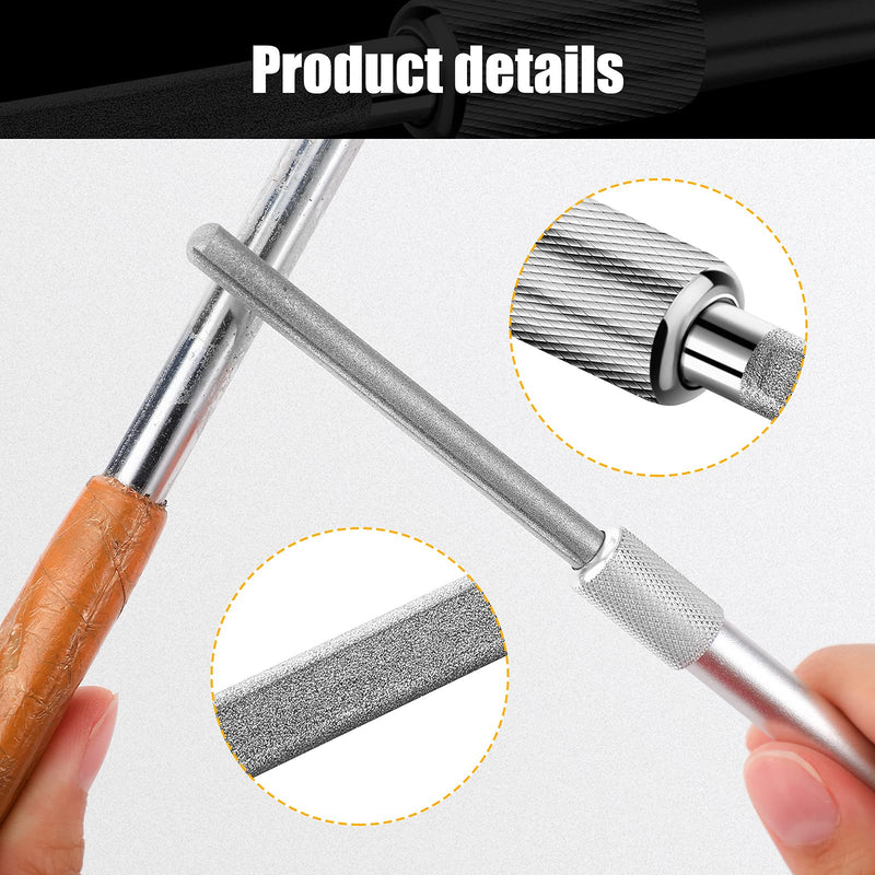  [AUSTRALIA] - Diamond Glass File Crystal Glass Files Crystal and Glass Repair File Metal Diamond Grit Tool Cemented Carbide Metal Grit Tools Crystal Glass Diamond Repair File (2 Pieces) 2