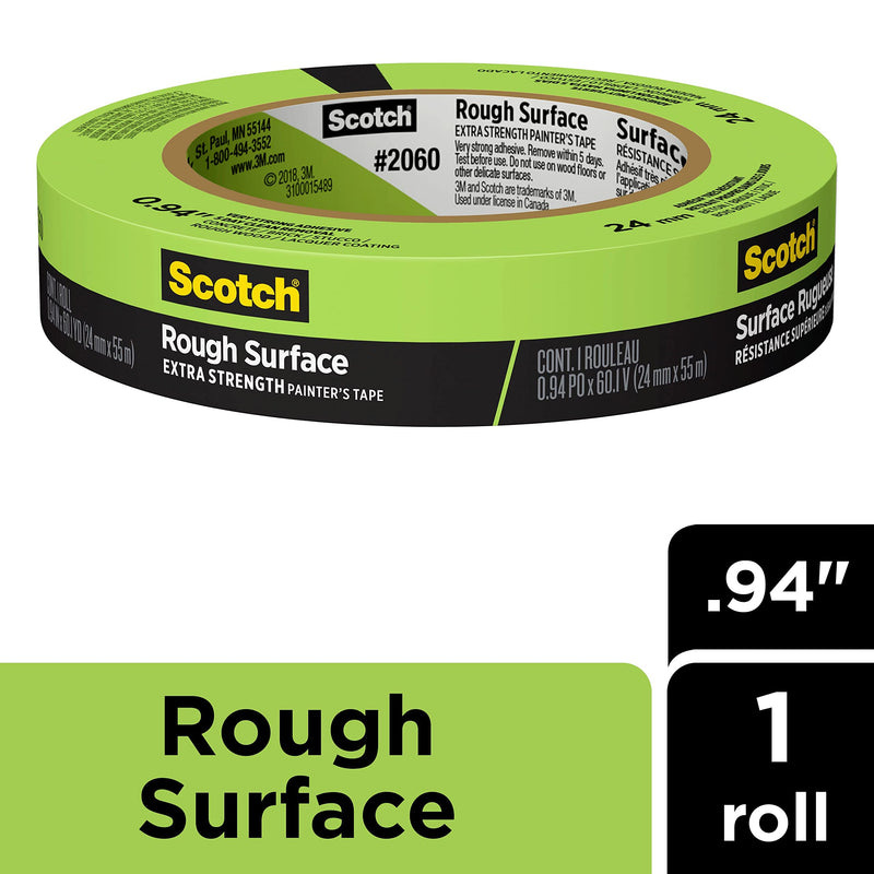  [AUSTRALIA] - Scotch Rough Surface Painter's Tape, 0.94 inches x 60 yards, 2060, 1 Roll 0.94" Width