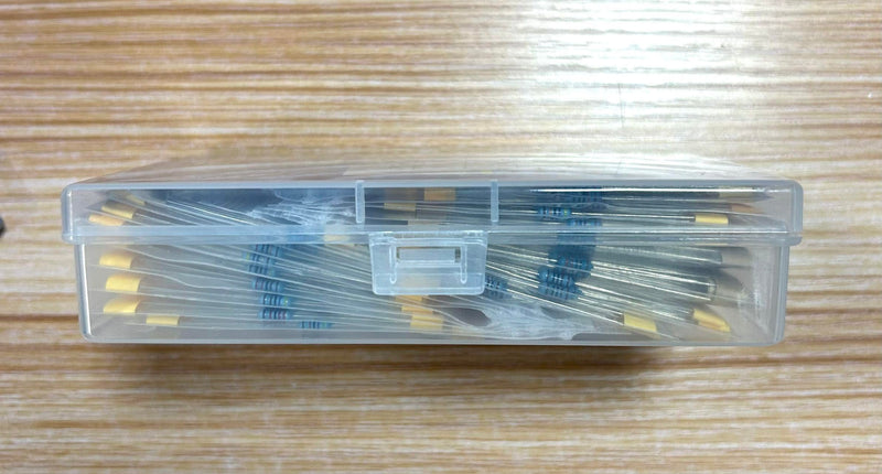  [AUSTRALIA] - BOJACK Resistors Assortment Kit 0 Ohm - 1M Ohm 1/4W Metal Film Resistor & 1 Pcs Thermistor & 1 Pcs Photoresistor & 10 Pcs LED Resistor Kit (17 Values 630 Pieces) 1/4 W