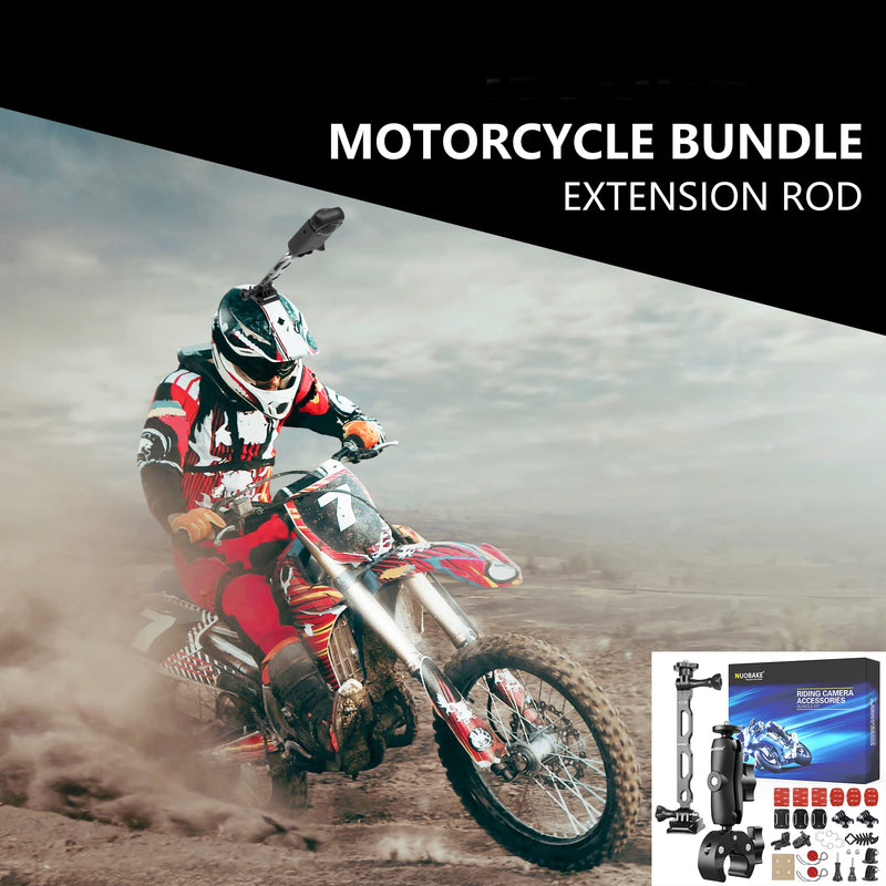  [AUSTRALIA] - NUOBAKE 38 in 1 Motorcycle Accessories Mount Bundle Kit for Insta360 ONE X2, X3,ONE X, ONE R , RS Cameras and GOPRO, APMAN, Fusion, AKASO, SJCAM,DJI OSMO Action,YI Action Camera and More