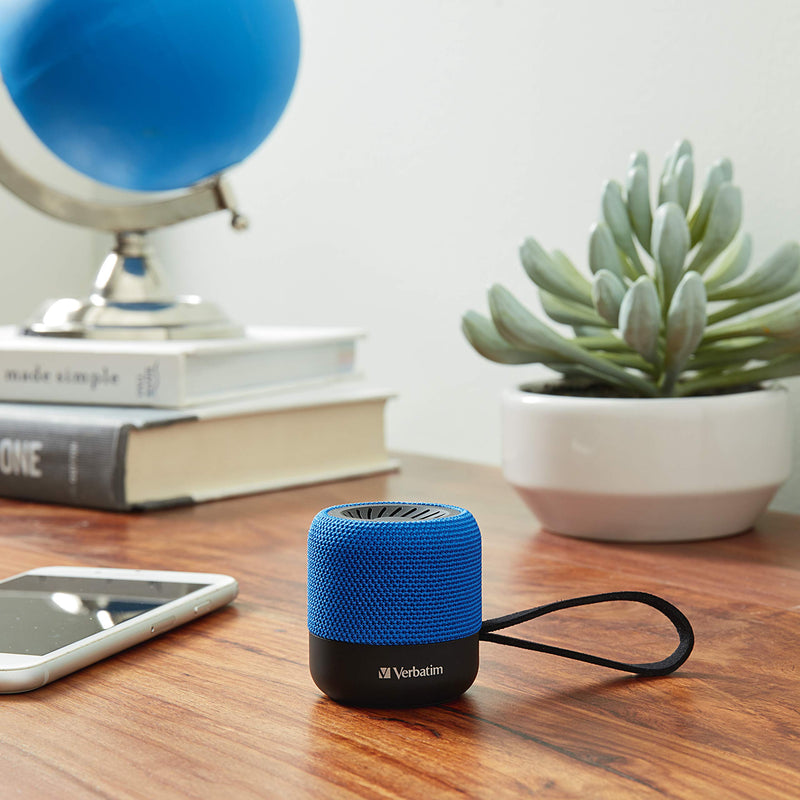 Verbatim Wireless Mini BluetoothSpeaker – Blue (70229) - LeoForward Australia