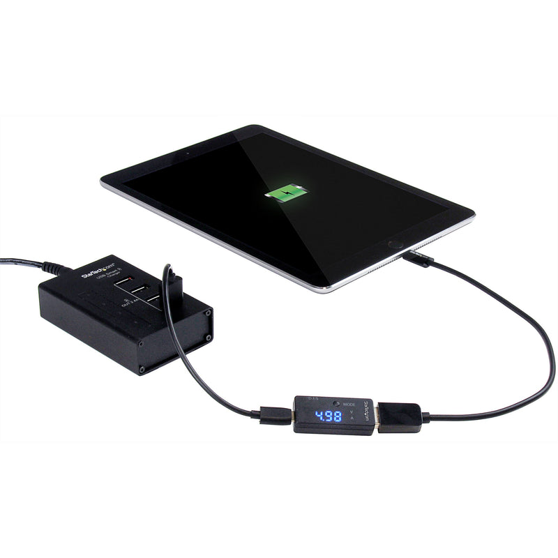 StarTech.com USB Voltage and Current Tester Kit - USB Voltage and Current Meter LCD Display & LED Light - USB Fast Charge Adapter (USBAUBSCHM) - LeoForward Australia