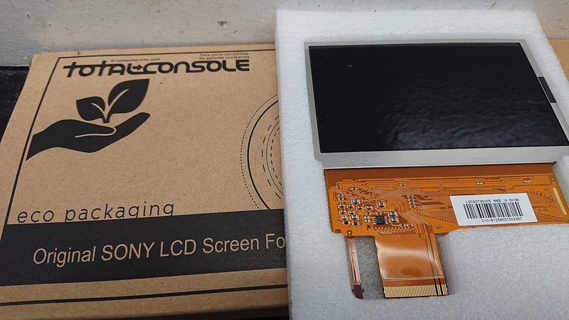  [AUSTRALIA] - TOTALCONSOLE LCD Screen Replacement for PSP 1000 1001 Series w/Backlight & Cushion Gasket Sony OEM Original , Silver (TC-95222)