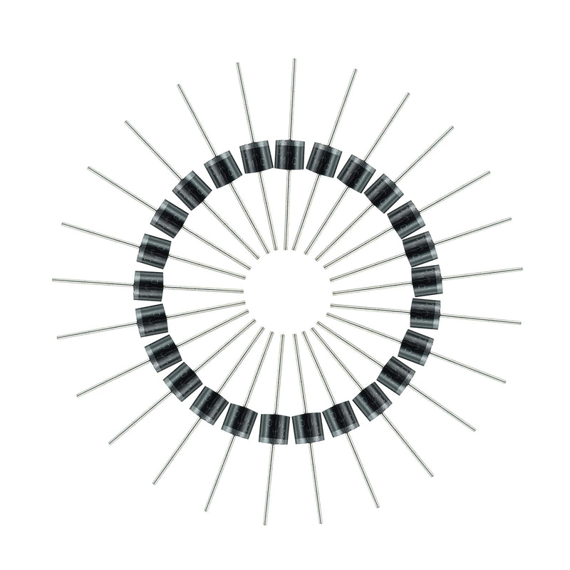 BOJACK 10A10 Rectifier Diode 10 A 1000 V Axial 10A10 10 amp 1000 Volt Electronic Silicon Diodes(Pack of 25 Pieces) - LeoForward Australia