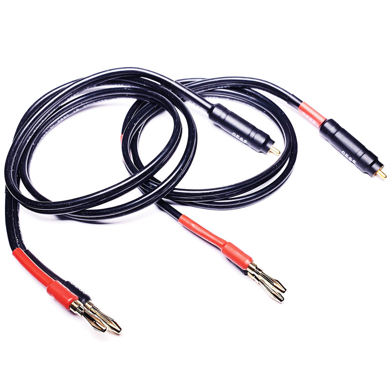 CESS-152-3f Banana Plug to RCA Phono 12AWG Speaker Cable, 2 Pack (3 Feet) 3 Feet - LeoForward Australia