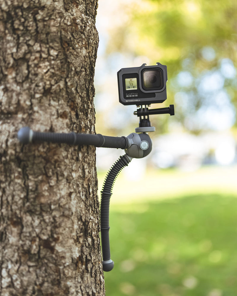  [AUSTRALIA] - JOBY PodZilla Medium Kit, Tripod for Smartphones and Compact Mirrorless Cameras, Flexible Tripod with Ball Head and GripTight 360 Phone Mount Included, Devices up to 1 Kg, Grey Medium Kit Gray