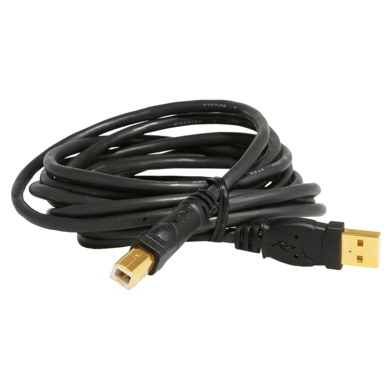  [AUSTRALIA] - Mediabridge USB 2.0 - A Male to B Male Cable (10 Feet) - High-Speed with Gold-Plated Connectors - Black - (Part# 30-001-10B) 10 Feet