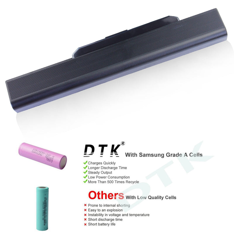  [AUSTRALIA] - DTK A32-K53 A41-K53 A42-K53 Laptop Battery Replacement for ASUS X54C A53E A53S X54C X54L K43S K53E Notebook 10.8V 5200mAh 6-Cell