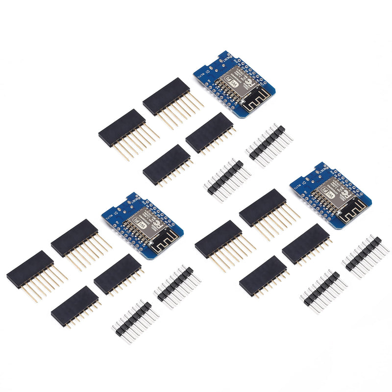  [AUSTRALIA] - Songhe ESP8266 ESP-12F D1 Mini Module Mini NodeMcu Lua 4M Bytes WLAN WiFi Internet Development Board for Arduino Compatible with WeMos D1 Mini NodeMcu 3pcs