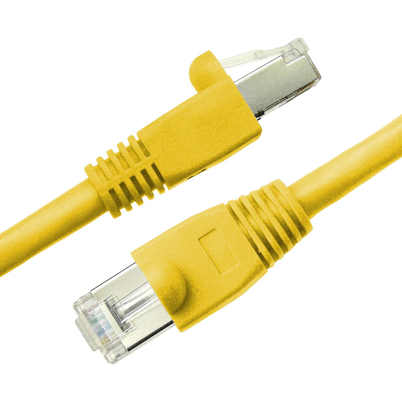  [AUSTRALIA] - NTW 5' Cat6a Snagless Shielded (STP) RJ45 Ethernet Network Patch Cable - Yellow