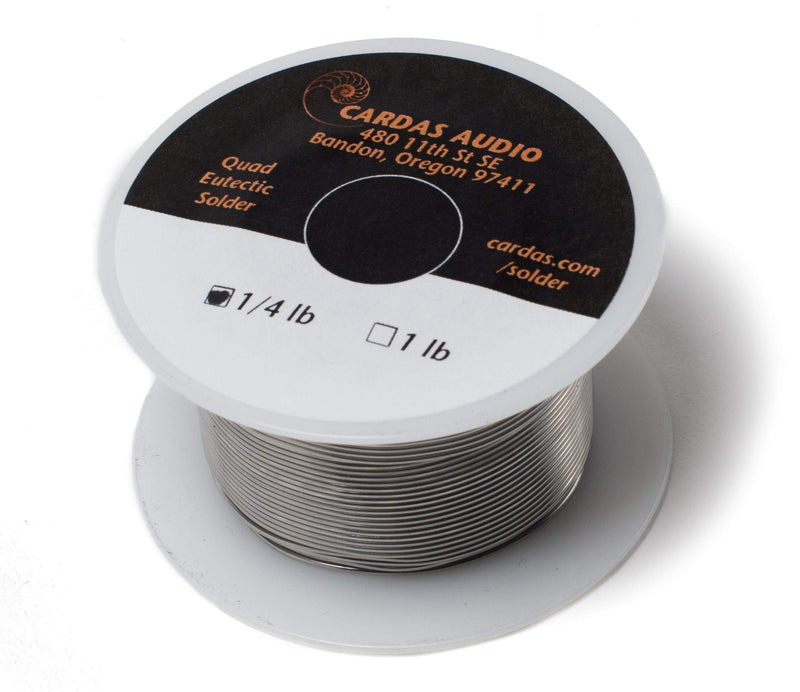  [AUSTRALIA] - Cardas Soldering Wire Quad Eutectic Silver Solder with rosin flux 1/4 lbs (113g) roll