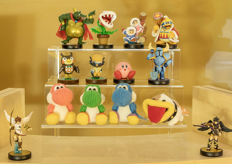  [AUSTRALIA] - Combination of Life 3 Steps Acrylic Riser Display Shelf for Amiibo Funko Pops Figures Clear 12 inches W by 8.5 inches D 1 12 x 8.5 Inch