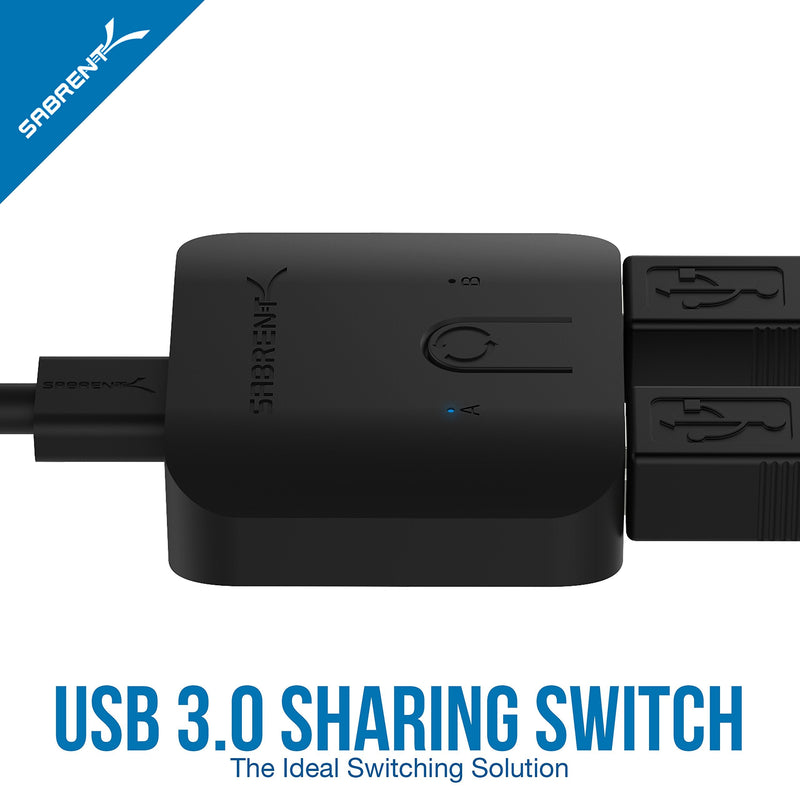  [AUSTRALIA] - SABRENT USB 3.0 Sharing Switch for Multiple Computers and Peripherals LED Device Indicators (USB-SW30)