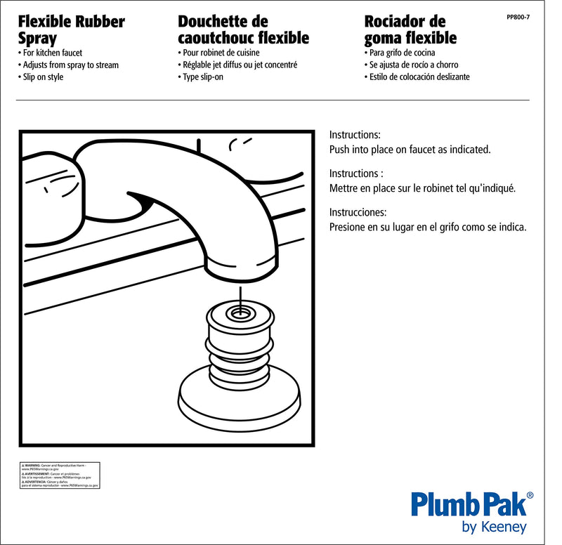 Plumb Pak PP800-7 PlumPak Flexible Faucet Aerator, Rubber - LeoForward Australia