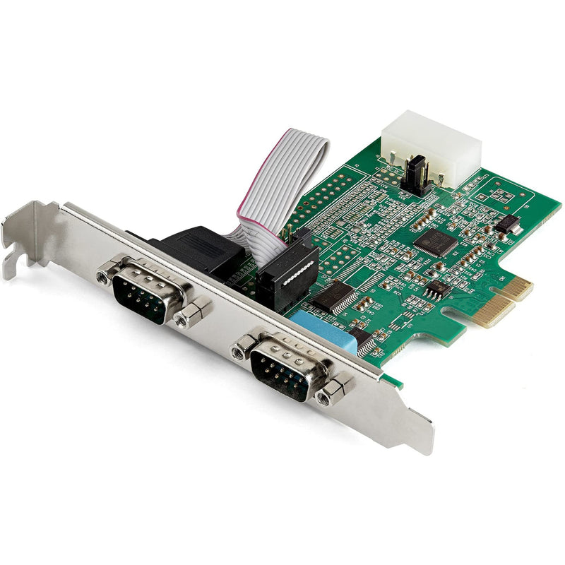  [AUSTRALIA] - StarTech.com 2-port PCI Express RS232 Serial Adapter Card - PCIe RS232 Serial Host Controller Card - PCIe to Dual Serial DB9 Card - 16950 UART - Expansion Card - Windows & Linux (PEX2S953)