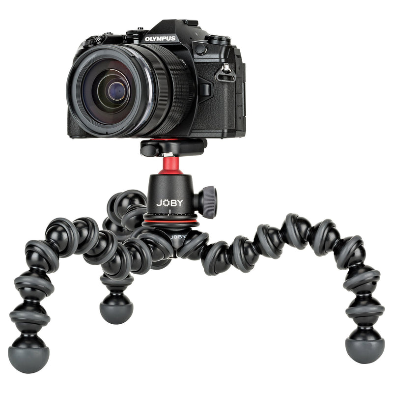 Joby JB01507 GorillaPod 3K Kit. Compact Tripod 3K Stand and Ballhead 3K for Compact Mirrorless Cameras or Devices up to 3K (6.6lbs). Black/Charcoal. - LeoForward Australia