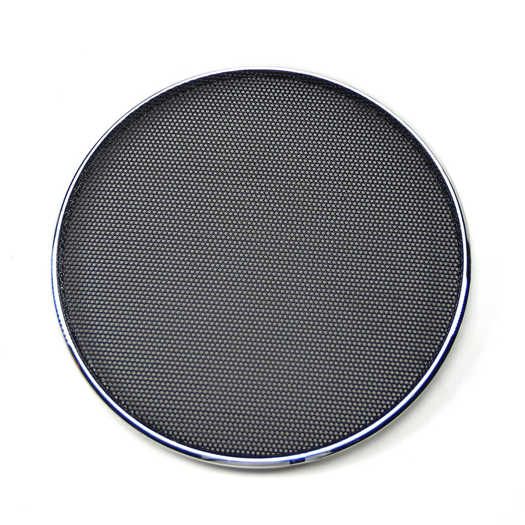  [AUSTRALIA] - Fielect 4Pcs 5.5 inch Speaker Grill Cover Metal Mesh Speaker Covers Subwoofer Grill Guard Protector Audio Accessories Black Grill Silver Trim 5.5"