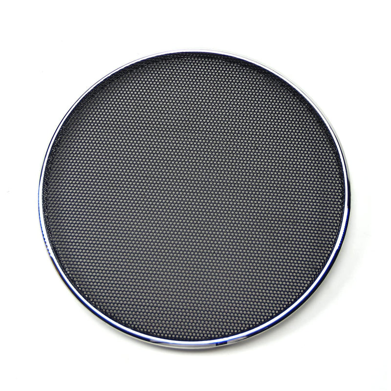  [AUSTRALIA] - Fielect 4Pcs 5.5 inch Speaker Grill Cover Metal Mesh Speaker Covers Subwoofer Grill Guard Protector Audio Accessories Black Grill Silver Trim 5.5"