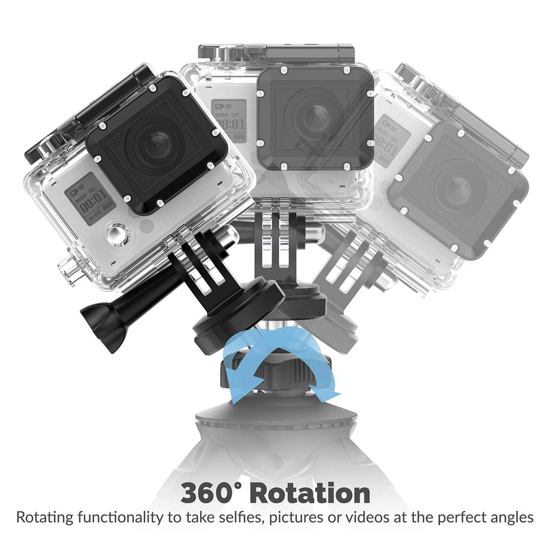  [AUSTRALIA] - SABRENT Universal Flexible Tripod Standard Tripod Mount [GoPro Mount Adapter Included] (TP-FLTP)