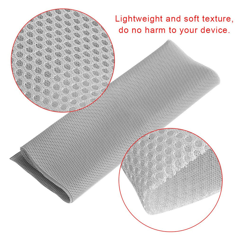  [AUSTRALIA] - Tihebeyan Speaker Cloth Stereo Grill Mesh Fabric, Speaker Grill Cloth Stereo Mesh Fabric Dustproof Speaker Mesh Cloth Protective Grille Cover for Stereo Audio Speaker Repair 140cm x 50cm(Gray) Gray