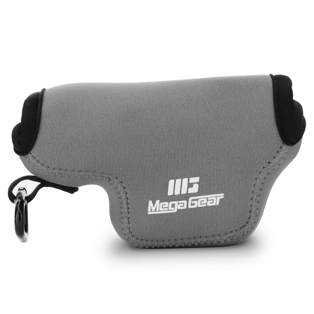  [AUSTRALIA] - MegaGear MG1580 Ultra Light Neoprene Camera Case Compatible with Leica D-Lux 7, D-Lux (Typ 109) - Gray One Size