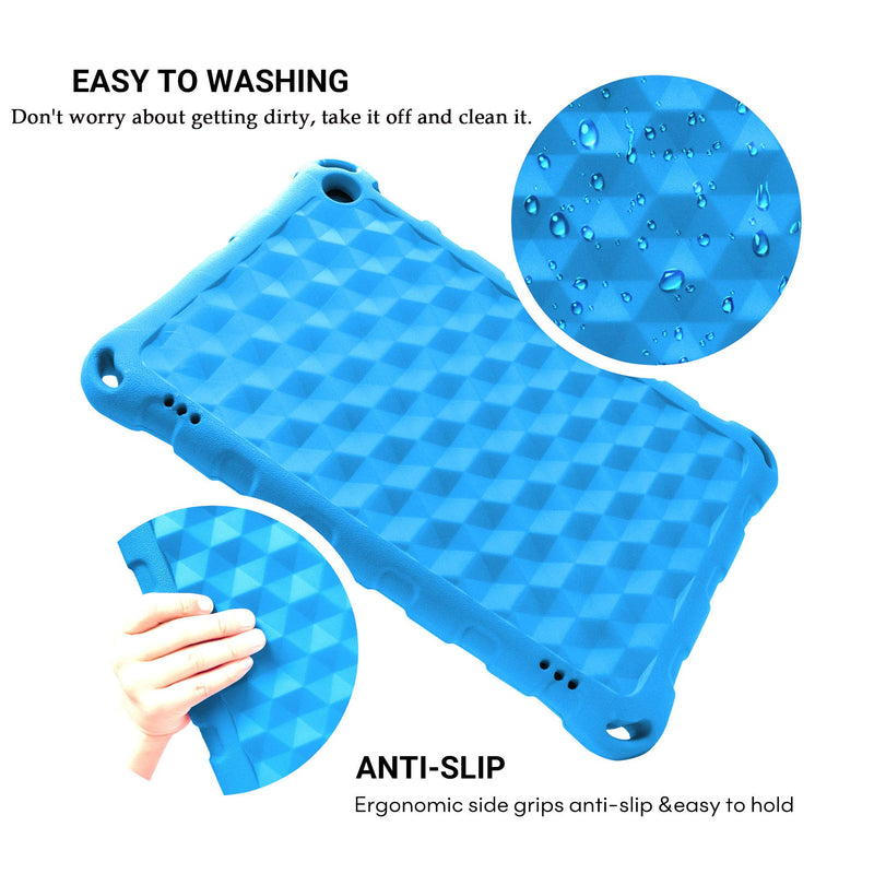  [AUSTRALIA] - 2019 New Fire 7 Tablet Case,(Compatible with 5th Generation, 2015 Release/7th Generation, 2017 Release/9th Generation, 2019 Release), Light Weight Kids Shock Proof Cover for Fire 7 Tablet(New Blue) New-Blue