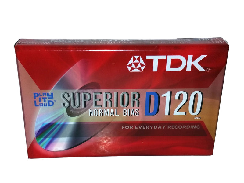  [AUSTRALIA] - TDK Superior Normal Bias D120 IEC I / Type I For Everyday Recording Audio Cassette Tapes - 5 Pack by TDK