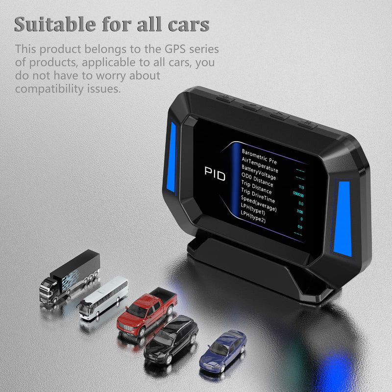  [AUSTRALIA] - AWOLIMEI Head up Display for Cars, HUD Display Car, Speedometer, OBD and GPS Car Display, Work for All Car