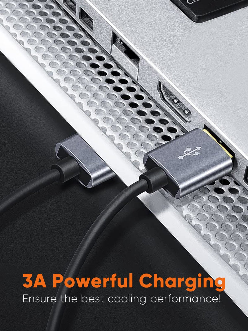  [AUSTRALIA] - Short USB to USB Cable, CableCreation USB 3.0 Type A Male to Male Cable, Compatible with External Hard Drive, Camera, Handwriting Board, Radiator and More, Space Gray, Aluminum Case, 1.6ft Male-Male