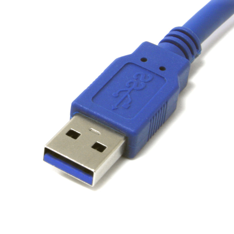 StarTech.com 3 ft. (0.9 m) USB 3.0 to Micro B Cable - SuperSpeed USB 3.0 5Gbps - Shielded USB A to USB Micro B - Blue - USB 3.0 Cable (USB3SAUB3) 3 Feet - LeoForward Australia