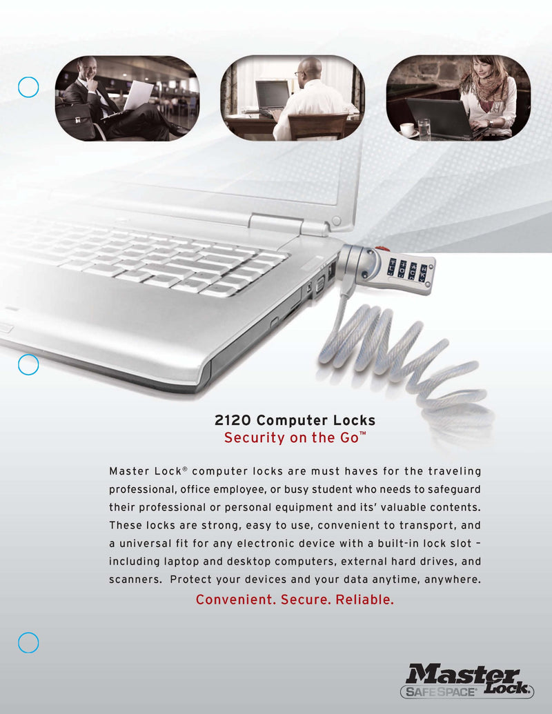 Master Lock 2120D Numeric Laptop Computer Lock - LeoForward Australia