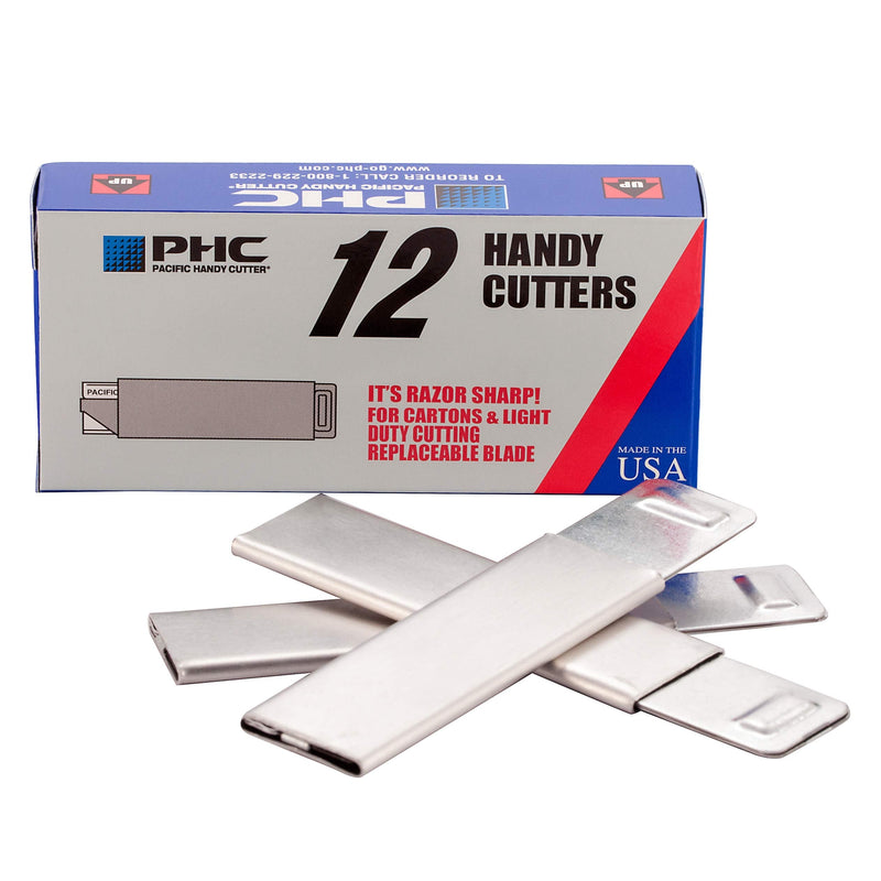  [AUSTRALIA] - Pacific Handy Cutter Inc. HC100 Handy Box Cutter, Tap Open/Tap Close, 12 per Box, Assorted(Packaging may vary)