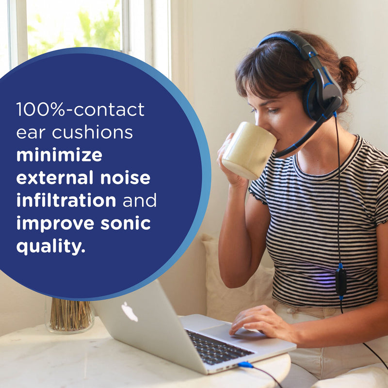  [AUSTRALIA] - ThinkWrite Technologies Ultra Durable Pro, TW210 (2nd Gen) | Premium Over-Ear Headset with Noise Reducing Microphone (3.5mm Jack) 3.5mm Jack