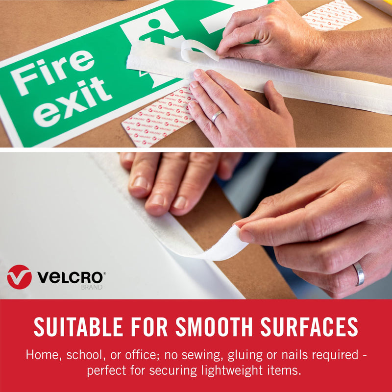  [AUSTRALIA] - VELCRO Brand – 30 ft Sticky Back Hook and Loop Fasteners – Peel and Stick Permanent Adhesive Tape Keeps Classrooms, Home, and Offices Organized – Cut-to-Length Roll | 3/4 in Wide | Black, (91137)