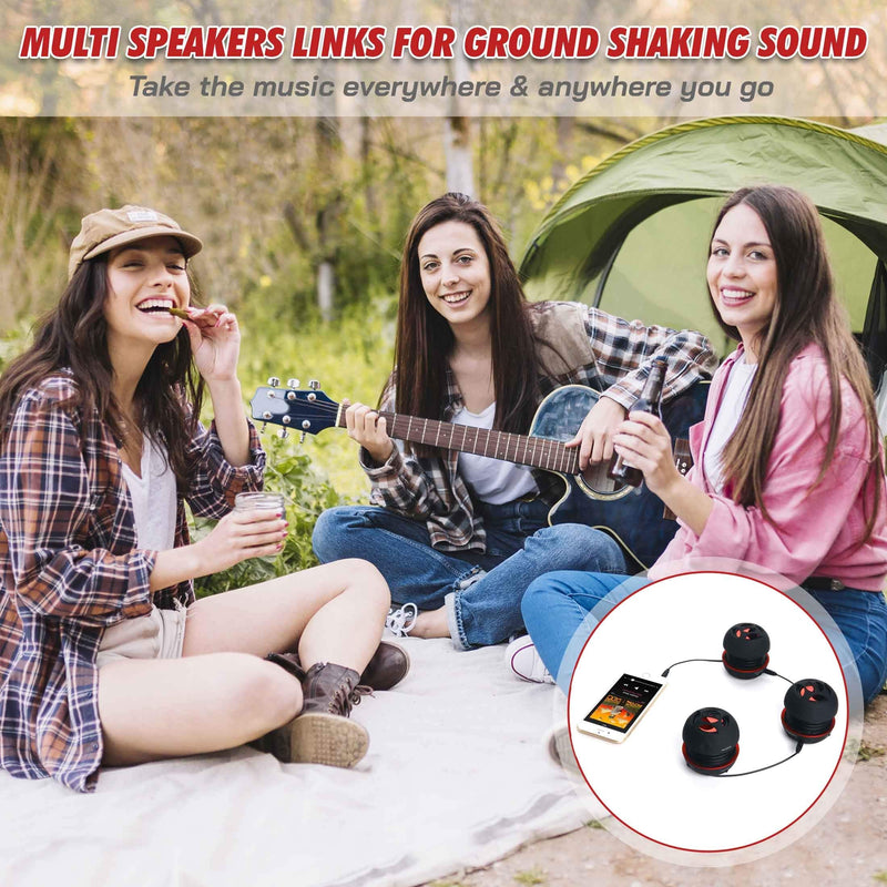  [AUSTRALIA] - AYL Mini Speaker System, Portable Plug in Speaker with 3.5mm Aux Audio Input, External Speaker for Laptop Computer, MP3 Player, iPhone, iPad, Cell Phone (Black)