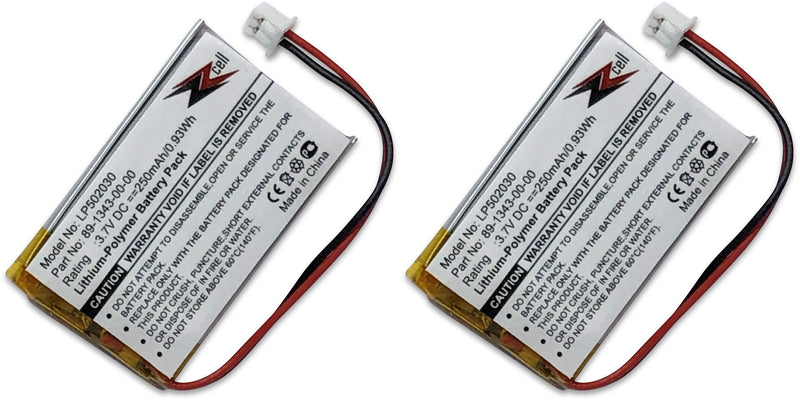  [AUSTRALIA] - ZZcell 2-Pack Battery Replacement for VXI Blue Parrott B250-XT, B250XT, PL602030, 052030, 502030, 89-1343-00-00, Wireless Bluetooth Headset, Road Warrior, BlueParrot BlueParrott B250-XT+ (2)