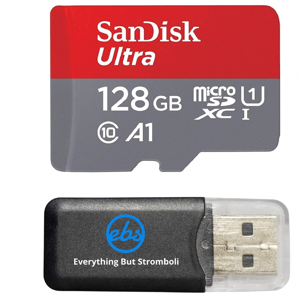  [AUSTRALIA] - SanDisk 128GB Ultra Micro SDXC Memory Card Works with Samsung Galaxy Tab S4, J2 Pro, J7 Prime 2, A6, A6+, J6, J8 Cell Phone UHS-I Class 10 100mb/s Bundle with Everything but Stromboli Card Reader