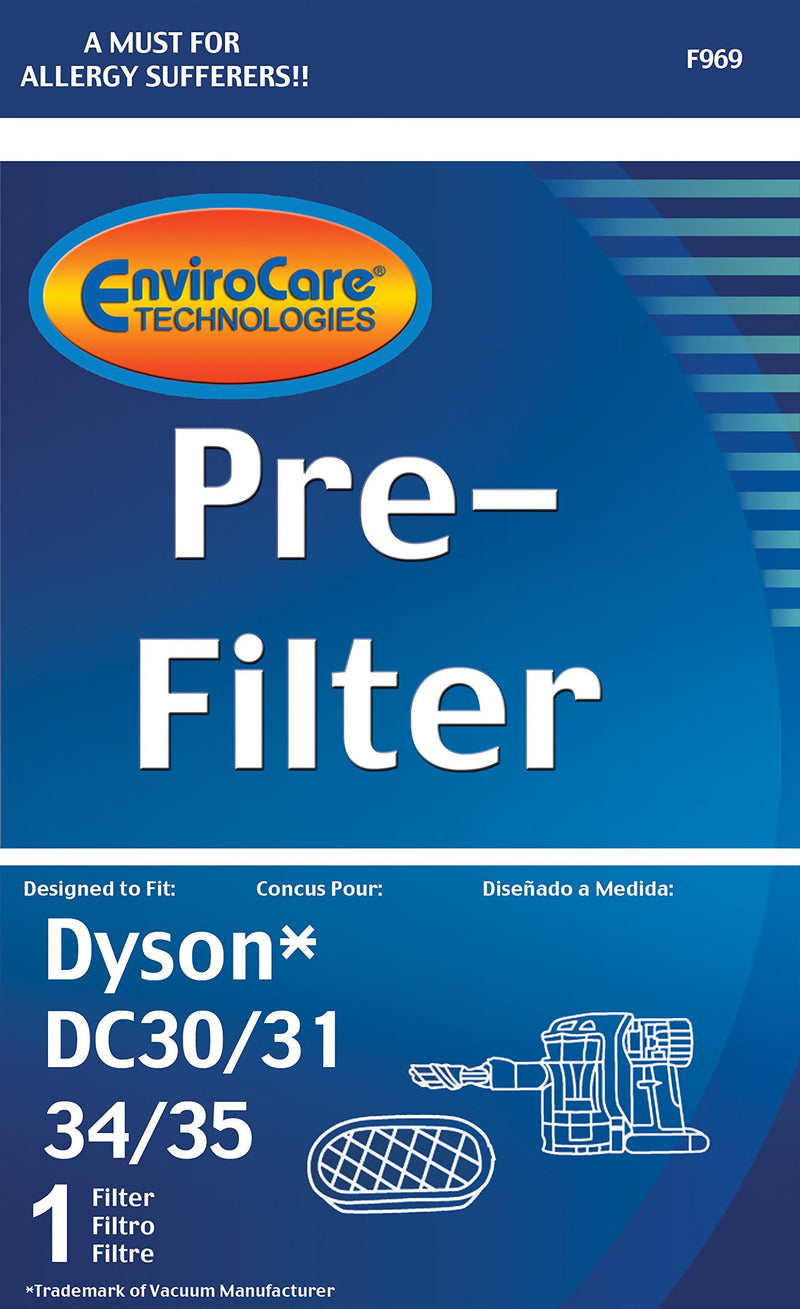EnviroCare Premium Replacement Vacuum Cleaner Pre-Filter made to fit Dyson DC30, DC31, DC34, DC35, DC44 Digital Slim, DC56 - LeoForward Australia