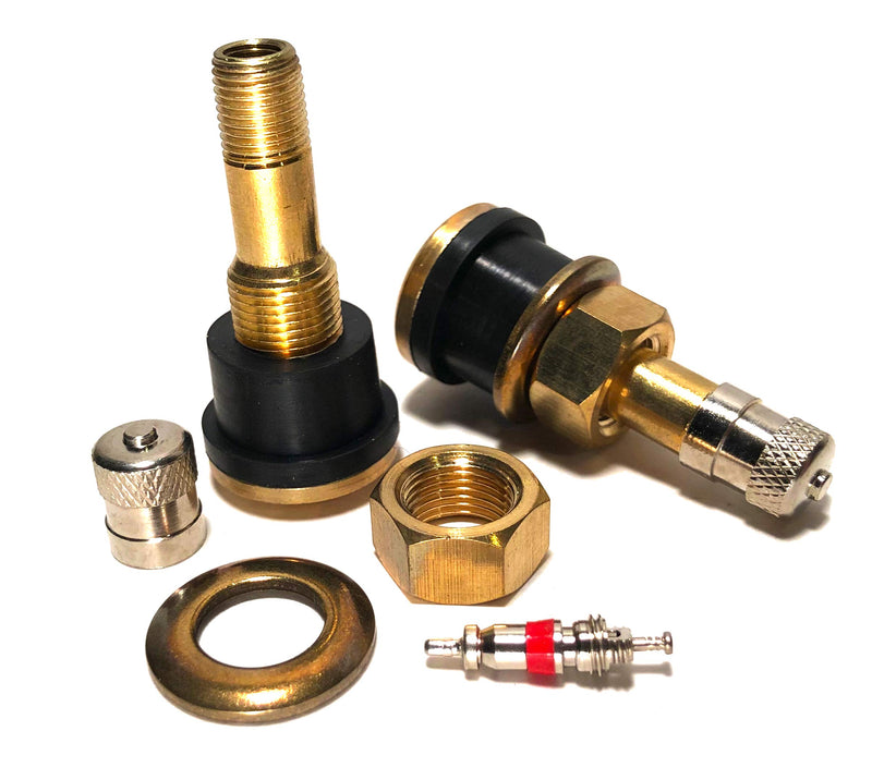  [AUSTRALIA] - KEX Ten TR501 Straight Brass Clamp in Tubeless 1.5 inch Truck or Bus Valve Stems