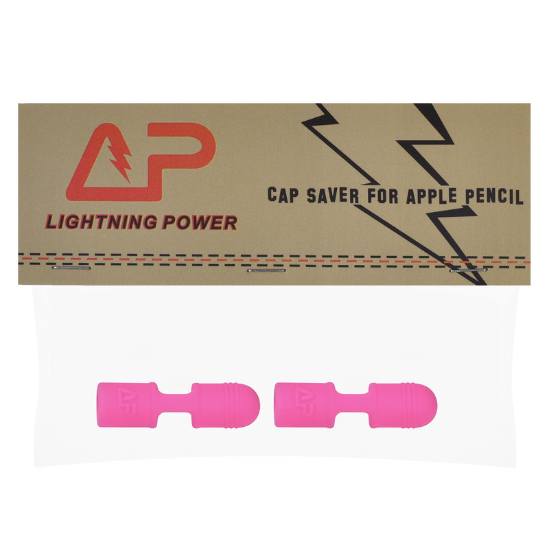 Premium Silicone Made Pencil Cap Saver Holder for Apple Pencil (Hot Pink x 2) Hot Pink X2 - LeoForward Australia
