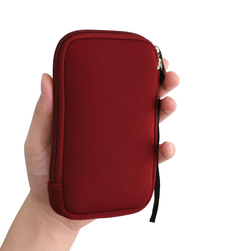  [AUSTRALIA] - kwmobile Carrying Case Compatible with Nintendo 3DS XL - Neoprene Console Pouch with Zipper - Bordeaux