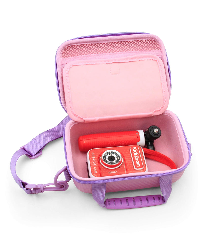  [AUSTRALIA] - CASEMATIX Toy Camera Case Compatible with VTech Kidizoom Creator Cam Video Camera and Accessories, Includes Pink Case Only