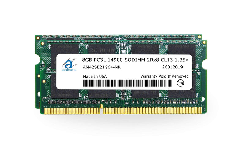  [AUSTRALIA] - Adamanta 16GB (2x8GB) Apple Memory Upgrade Compatible with Late 2015 iMac 27" Retina 5K Display DDR3/DDR3L 1867Mhz PC3L-14900 SODIMM 2Rx8 CL13 1.35v RAM DRAM 16GB (2x8GB)