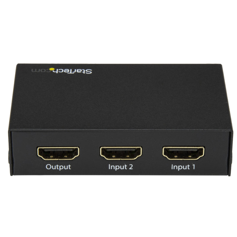  [AUSTRALIA] - StarTech.com 2 Port HDMI Switch - 4K 60Hz - Supports HDCP - IR - HDMI Selector - HDMI Multiport Video Switcher - HDMI Switcher (VS221HD20)