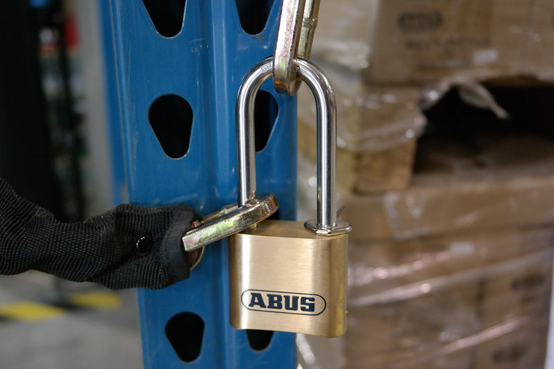  [AUSTRALIA] - ABUS 180/50 Solid Brass Combination Padlock, Long Stainless Steel Shackle (2-1/2")