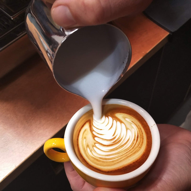  [AUSTRALIA] - Rhino Coffee Gear 0799439358010 Milk Pitcher, 12 oz, Silver Professional