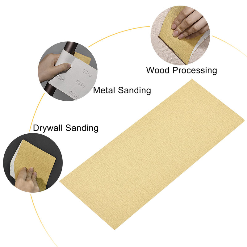  [AUSTRALIA] - uxcell 6pcs Sandpaper 180 Grits 9" x 3.6" Aluminum Oxide Sanding Sheets for Wood Furniture Finishing Drywall Metal Polishing